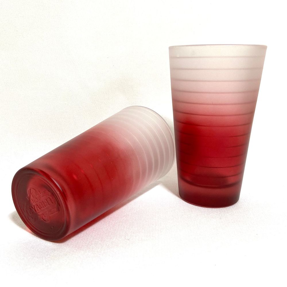 TGI Fridays Red Ombre Restaurant Drinking Glass